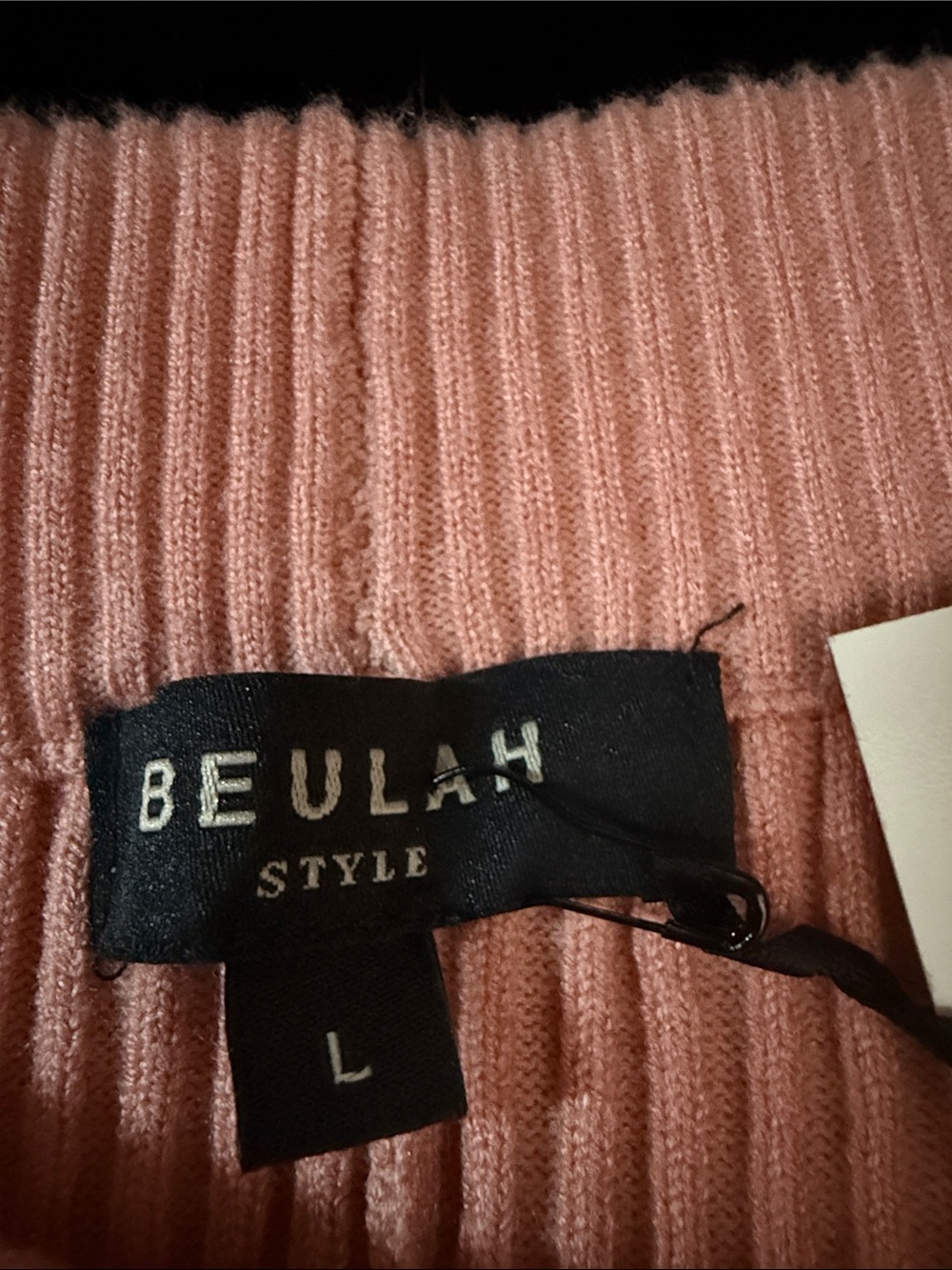 Beulah Ribbed  Slacks - Pink - Picture 4 of 4